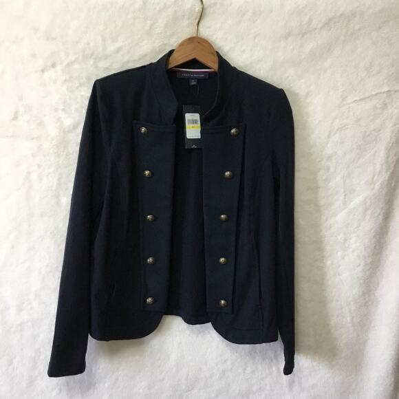 Tommy Hilfiger Navy Military Band Jacket - Picture 9 of 11